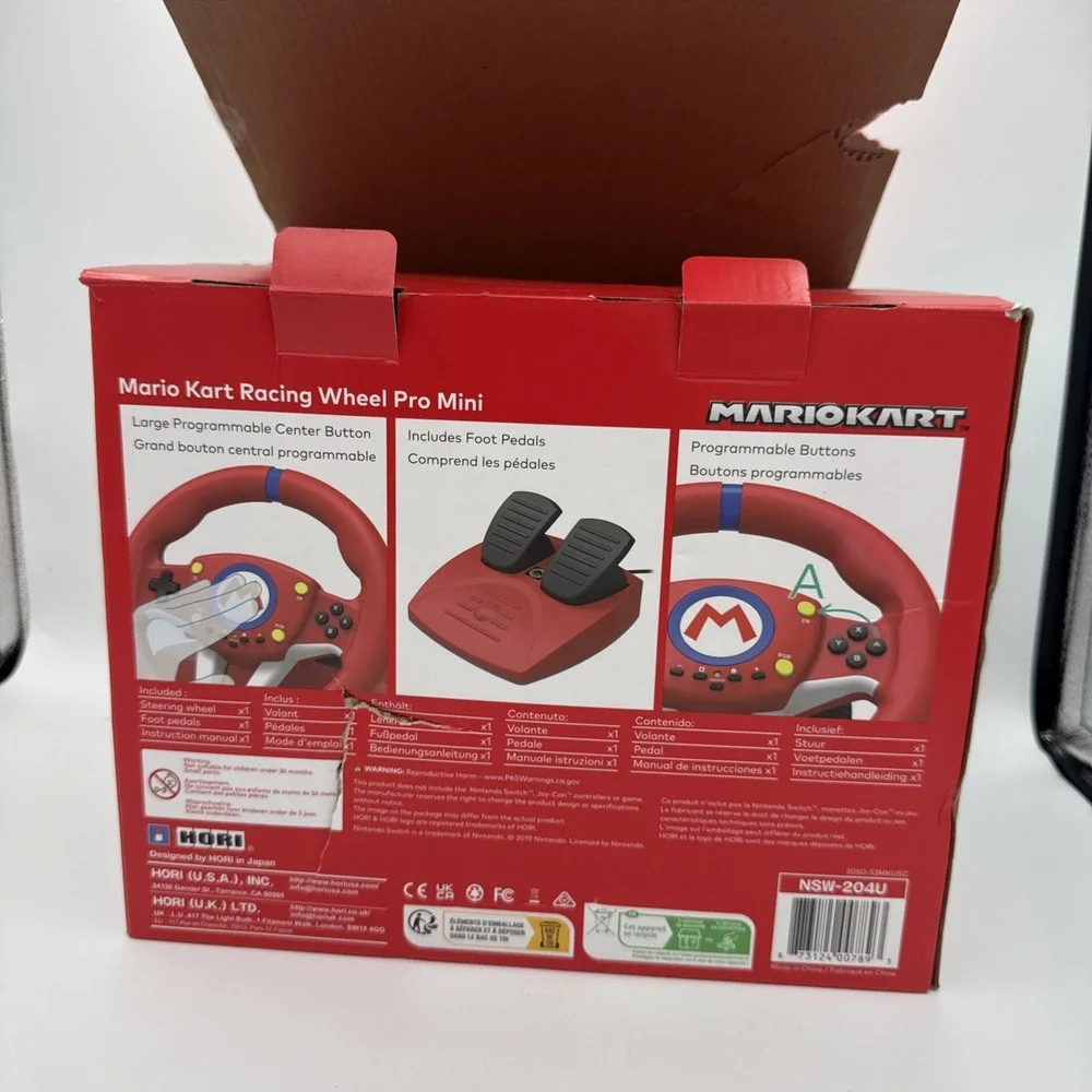 Hori NSW-204U Mario Kart Racing Wheel Pro Mini for Nintendo Switch